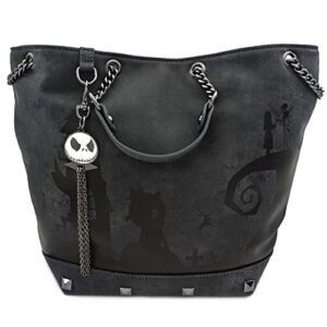 Loungefly x Nightmare Before Christmas Halloween Town Crossbody Bag, Grey, One Size