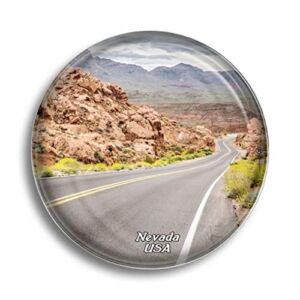 Fridge Magnet America USA Valley Of Fire State Park Nevada Glass Magnets for Refrigerator Souvenirs Cute Crystal Magnet Decor for Whiteboard Office Home Gift