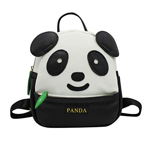 Womens Girls Cute Panda Pattern Backpack Purse Pu Leather Travel Bag Small Casual Shoulder Daypack | The Storepaperoomates Retail Market - Fast Affordable Shopping