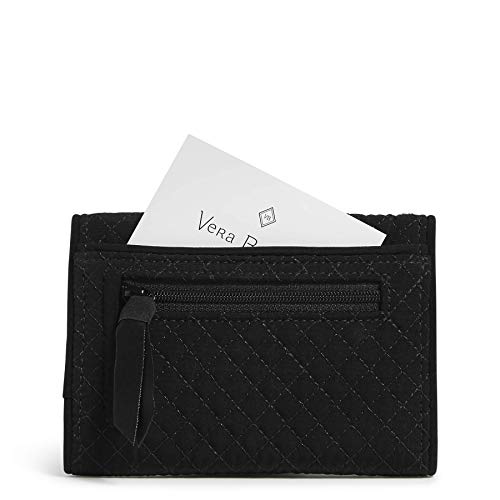 Vera Bradley womens Microfiber Riley Compact With Rfid Protection Wallet, True Black, One Size US | The Storepaperoomates Retail Market - Fast Affordable Shopping