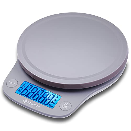 Etekcity 0.1g Food Kitchen Scale, Digital Ounces and Grams for Cooking, Baking, Meal Prep, Dieting, and Weight Loss, 11lb/5kg, Gray | The Storepaperoomates Retail Market - Fast Affordable Shopping