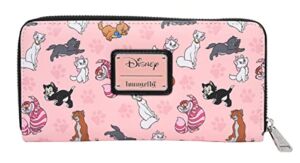 Loungefly Disney Cats Wallet Zip Around Clutch Faux Leather