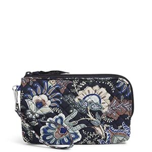 Vera Bradley womens Cotton With Rfid Protection Wristlet, Java Navy Camo – Recycled Cotton, One Size US