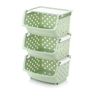 MTYLX Removable Kitchen Shelf,Storage Shelf Rack Home Decorative Bathroom Plus Thick Stackable Wall Corner Spice Cabiner,2 Colors, 2 Sizes,Green,35.5X30X62.5Cm