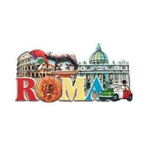 3D Roma Rome Italy Refrigerator Fridge Magnet Tourist Souvenirs Handmade Resin Craft Magnetic Stickers Home Kitchen Decoration Travel Gift