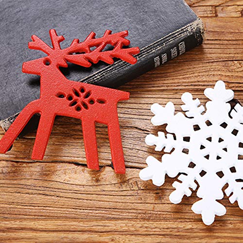 Tinsow Christmas Cast Iron Trivet Potholder for Kitchen Or Dinning Table with Rubber Pegs/Feet -Red Elk/Snowflake (Snowflake) | The Storepaperoomates Retail Market - Fast Affordable Shopping