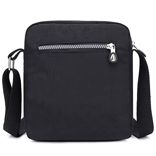 KARRESLY Casual Nylon Purse Handbag Crossbody Bag Waterproof Shoulder Bag for Women (Black) | The Storepaperoomates Retail Market - Fast Affordable Shopping