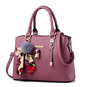 YOUNXSL Satchel Purses and Handbags for Women Shoulder Tote Bags Wallets Top-handle Crossbody Bags Pink