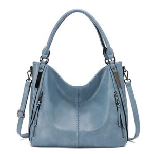 Purses for Women Shoulder Handbags Hobo Bags for Women (Blue)