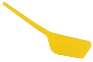HOME-X Silicone Spatula, Omelet Turner, Flip and Fold Spatula, Crepe and Quesadilla Tool, Nonstick Kitchen Utensil, 12″ L x 2 ½” W x ¾”H, Yellow