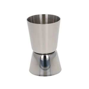 Aicosineg 1Pcs 20ml/30ml Measuring Cups Stainless Steel Double Clear Plastic Measure Cup Double Cocktail Jigger without Handle for Home Kitchen Bar Party Festival Gifts