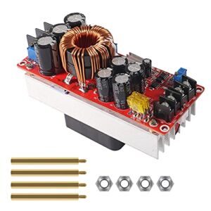 ACEIRMC 1500W 30A DC-DC Boost Converter DIY Step-up Boost Constant Stream Power Supply Module Board in 10-60V Out 12-90V Electric Unit Module (1500W 30A Boost Converter)