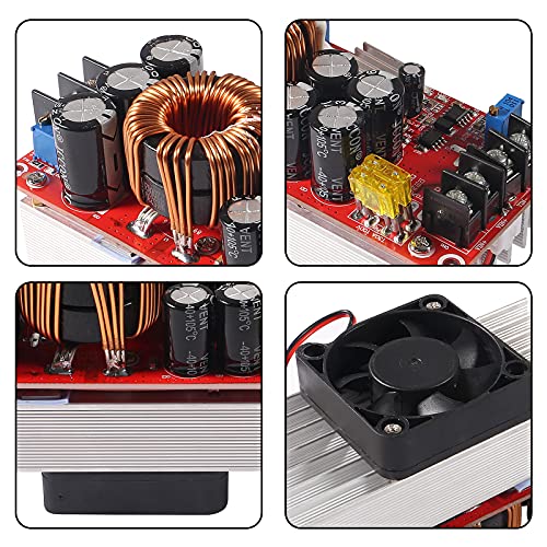 ACEIRMC 1500W 30A DC-DC Boost Converter DIY Step-up Boost Constant Stream Power Supply Module Board in 10-60V Out 12-90V Electric Unit Module (1500W 30A Boost Converter) | The Storepaperoomates Retail Market - Fast Affordable Shopping