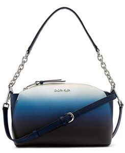 Calvin Klein Hailey Micro Pebble Shoulder Bag, Navy/Blue One Size