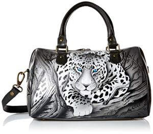 Anna by Anuschka womens Satchel Bag, African Leopard, One Size US