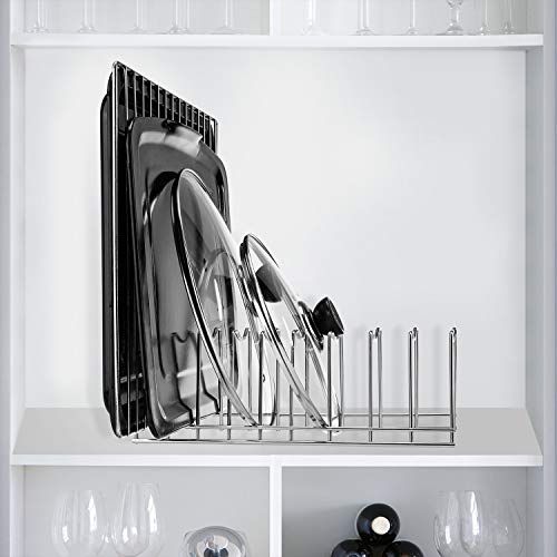 WenZBros Kitchen Pot Rack Lid Holder Organizer, Rest Cutting Boards, Bakeware, Baking Sheet, Stainless Steel | The Storepaperoomates Retail Market - Fast Affordable Shopping