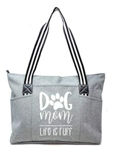 Dog Mom Gifts for Women – Dog Tote Bag – Great Presents for Birthday, Christmas, Mother’s Day for Dog Lover, Best Dog Mom, Rescue Dog Gifts for Dog Lovers, Pet Love Bags, Foster Animal Dogs Owners