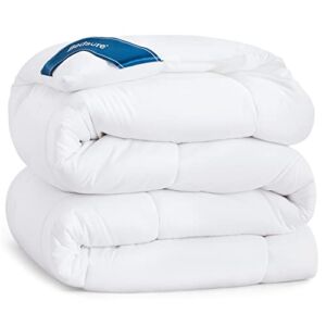 BEDSURE Queen Comforter Duvet Insert – Quilted White Comforters Queen Size, All Season Down Alternative Queen Size Bedding Comforter with Corner Tabs