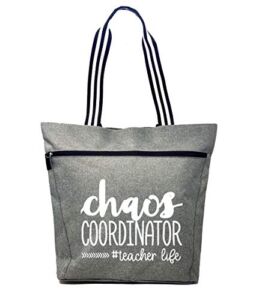 Brooke & Jess Designs Teacher Tote Bag for Work – Teacher Gifts for Women, Teacher Bag Best Teacher Appreciation Day Gift