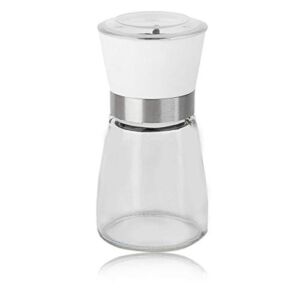Isabelvictoria Creative Home Kitchen Accessories Stainless Steel Glass Manual Pepper Salt Spice Mill Grinder Pepper Grinder Spice Container