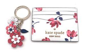 Kate Spade New York Staci Boxed Card Holder & Floral Key Fob, Tea Garden