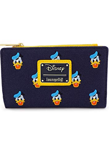 Loungefly x Disney Donald Duck All-Over Print Embroidered Canvas Zip Wallet, Multicolored, One Size | The Storepaperoomates Retail Market - Fast Affordable Shopping