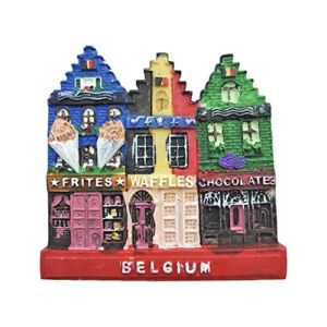 3D Belgium Refrigerator Magnet Tourist Souvenirs Resin Magnetic Stickers Belgium Fridge Magnet Home & Kitchen Decoration from China
