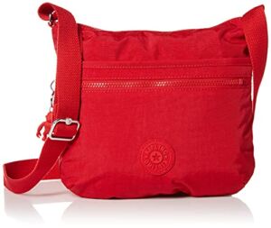 Kipling womens WomenÃ‚â€™s Arto Bag, Lightweight Everyday Purse, Casual Nylon Shoulder crossbody bag, Red Rouge, Medium US