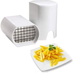 JTKDL French Fry Cutter Stainless Steel Potato Slicer Portable French Fry Cutter Potato Cutter for Home Kitchen