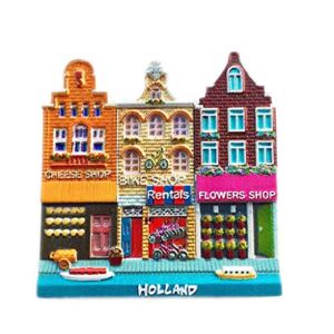 Amsterdam Netherlands Holland Fridge Magnets Funny 3D Resin Magnet for Refrigerator Travel Souvenir Gifts Home Kitchen Decoration Magnets Sticker Crafts