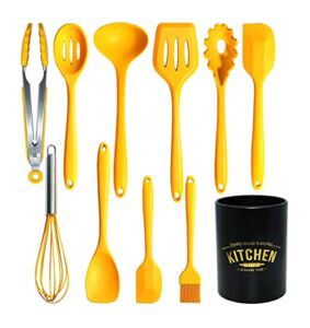 Kitchen Utensil Set 11-piece Non-stick Silicone Cookware, Suitable for Cooking, Cooking, Western Cooking