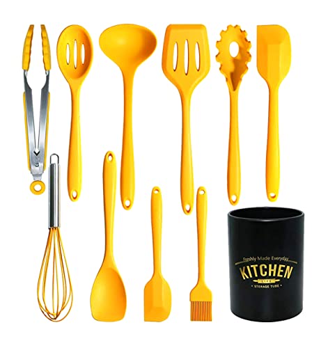 Kitchen Utensil Set 11-piece Non-stick Silicone Cookware, Suitable for Cooking, Cooking, Western Cooking | The Storepaperoomates Retail Market - Fast Affordable Shopping