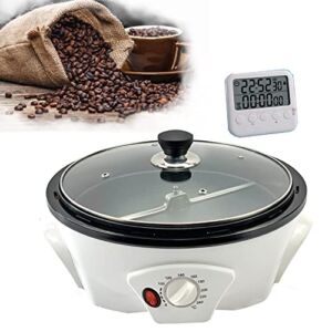 GIVEROO Household Coffee Roasters Machine with Timer 1.1lb Electric Coffee Beans Roaster 0-240℃ Non-Stick for Cafe Shop Home Use. 110V