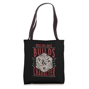 Dungeons & Dragons Rolling Dice Builds Character Tote Bag
