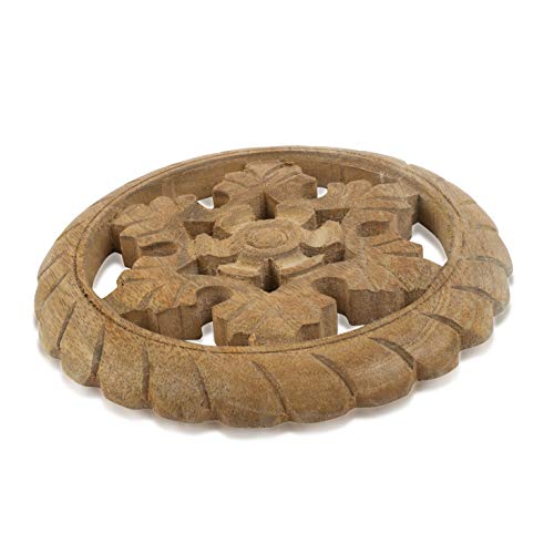Handmade Wooden Trivet for Hot Dishes Plates & Pots Holder Hot Pad for Kitchen & Dining Table Decor Cookware Heat Resistant Rustic Decorative Carvings 8 Inches Tabletop Home & Dining Table Essentials | The Storepaperoomates Retail Market - Fast Affordable Shopping