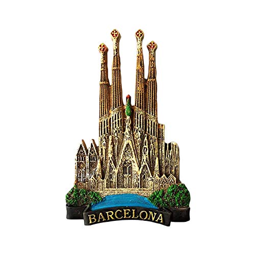 3D Sagrada Familia Barcelona Spain Refrigerator Fridge Magnet Tourist Souvenirs Handmade Resin Craft Magnetic Stickers Home Kitchen Decoration Travel Gift | The Storepaperoomates Retail Market - Fast Affordable Shopping