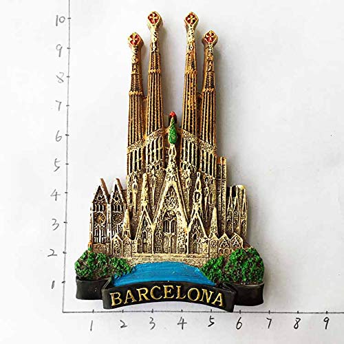 3D Sagrada Familia Barcelona Spain Refrigerator Fridge Magnet Tourist Souvenirs Handmade Resin Craft Magnetic Stickers Home Kitchen Decoration Travel Gift | The Storepaperoomates Retail Market - Fast Affordable Shopping
