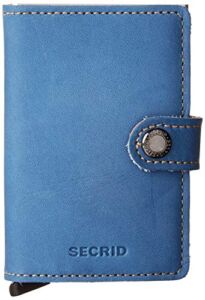 Secrid Mini Wallet Genuine Leather Indigo 3 Safe Card Case max 12 cards