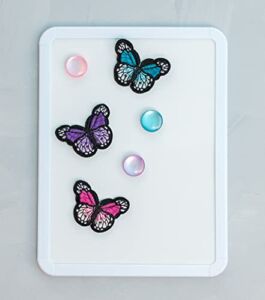 Generic Refrigerator Magnets – Beautiful Decorative Fridge Magnet Set – Fridge Magnets for Cabinets, Whiteboards & Lockers – Colorful Magnets for Gift, Home Decor & Practical use – Butterfly Button