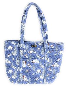 Vera Bradley “Vera Tote Beary Merry Cool Blue Handbag Bag