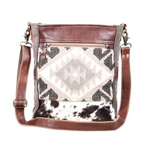 Myra Bags Eazy Breezy Canvas, leather & Rug Shoulder Bag S-1898