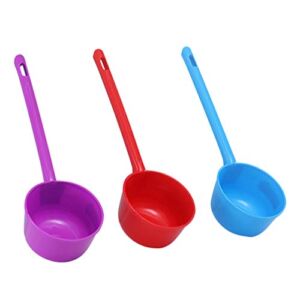 Hemoton 3PCS Water Spoon Scoop Plastic Washing Spoons Ladles Kitchen Ladle Household Accessories Washing Cup Ladle for Home Kitchen