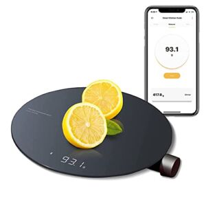Smart Food Scale, Kitchen Scale, Food Scales Digital Weight Grams and Oz, Coffee Scale, Kitchen Scale with 0.1g High Precise Sensor, Measures in 4 Units (g/ml/oz/lb: oz)