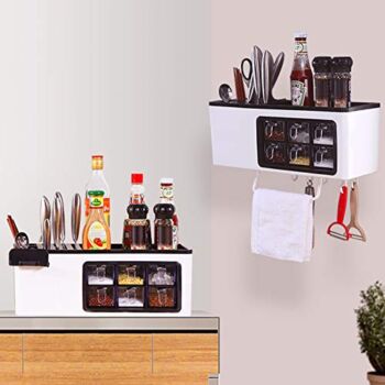 everd1487HH Kitchen Wall Mount Cutlery Spice Seasoning Storage Box Rack Shelf Organizer,Home Office Multi Use Storage Box-one | The Storepaperoomates Retail Market - Fast Affordable Shopping