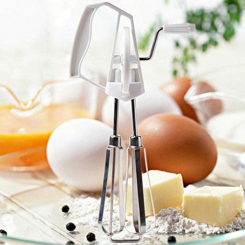 MNTT Egg Beater Blender Whisk Mixer,Stainless Steel Manual Hand Held for Home Kitchen Rotary Cooking Tool | The Storepaperoomates Retail Market - Fast Affordable Shopping