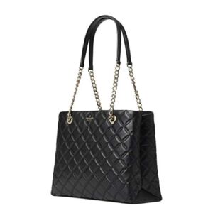 Kate Spade Natalia Tote Bag Women’s Leather Large Handbag (Black)