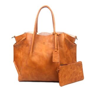 OLD TREND Genuine Leather Sprout Land Tote Bag (Chestnut)