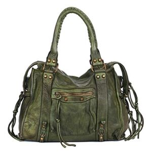 Women Top Handle Leather Bag – Handmade Vintage Shoulder Bag Genuine Leather Purse