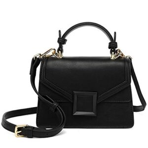 Scarleton Top Handle Purses for Women, Satchel Shoulder Bag Purse, Crossbody Bags for Women, Handbags for Women Mini, H208601 – Black