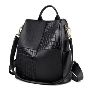 FOXLOVER Soft Genuine Leather Backpack Purse For Women Anti-theft Backpacks Versatile Shoulder Bag